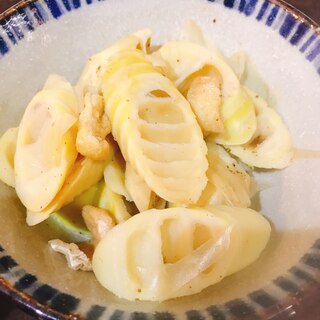 ハチク(淡竹)と薄揚げの煮物